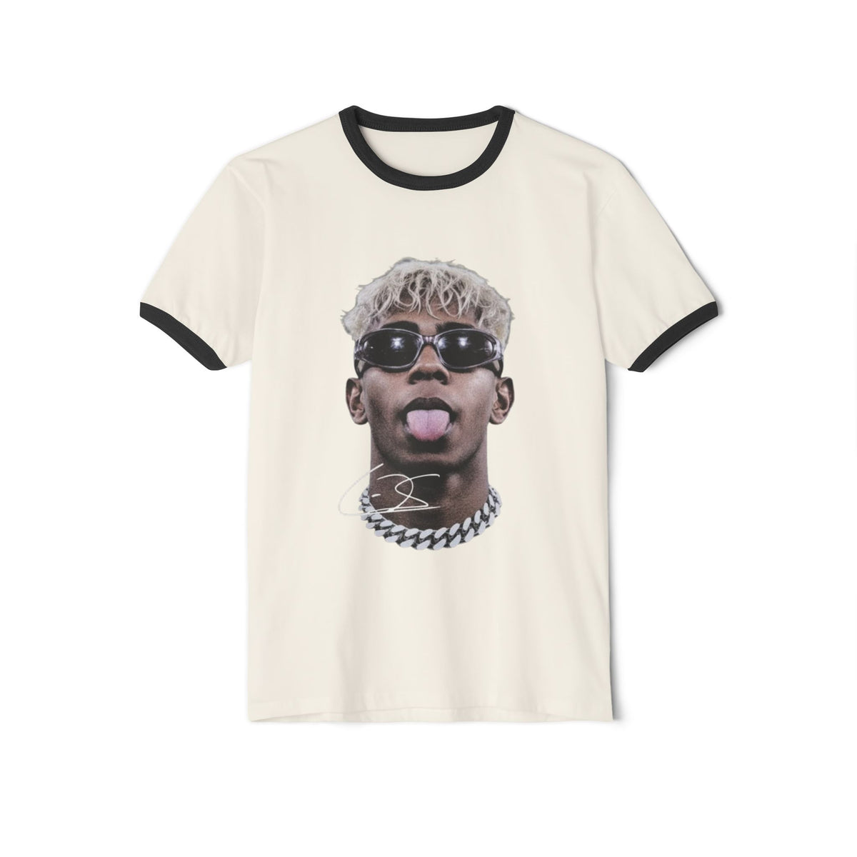 Lamine Yamal Graphic Ringer T-Shirt — Retro Portrait Streetwear Tee