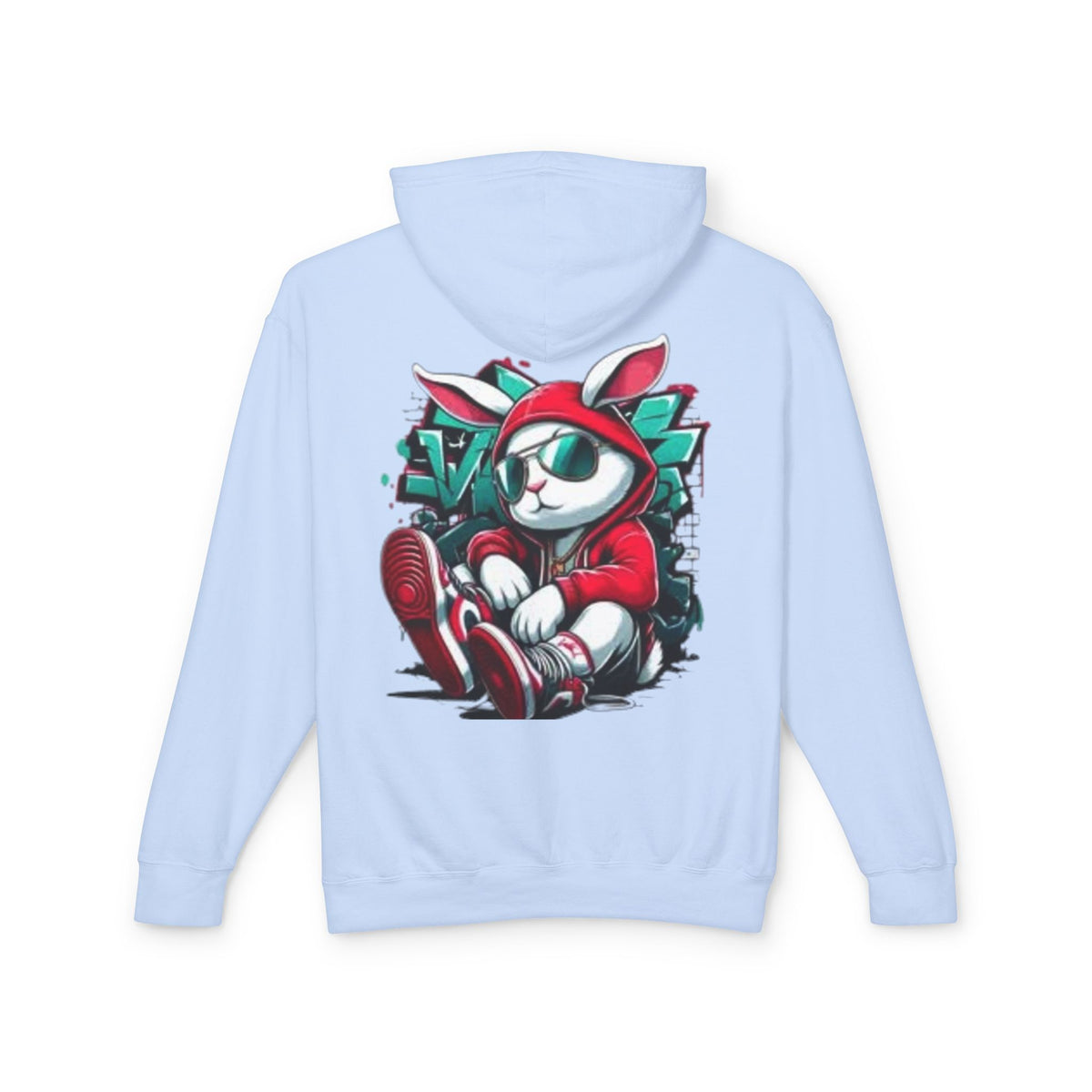 Street Bunny Graphic Hoodie — Cool Urban Bunny Pullover