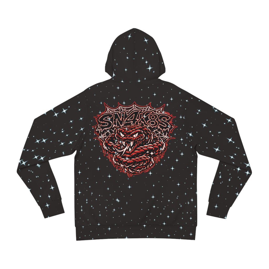SN4k8S Graphic Hoodie — 'SN4K8S' Retro Streetwear All-Over Print