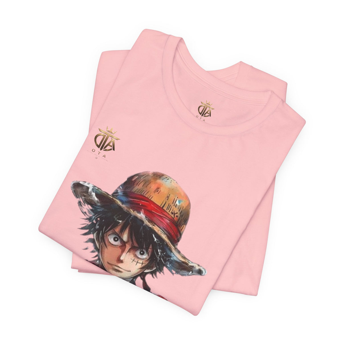 Luffy Watercolor Portrait T-Shirt — Anime Straw Hat Crew Tee
