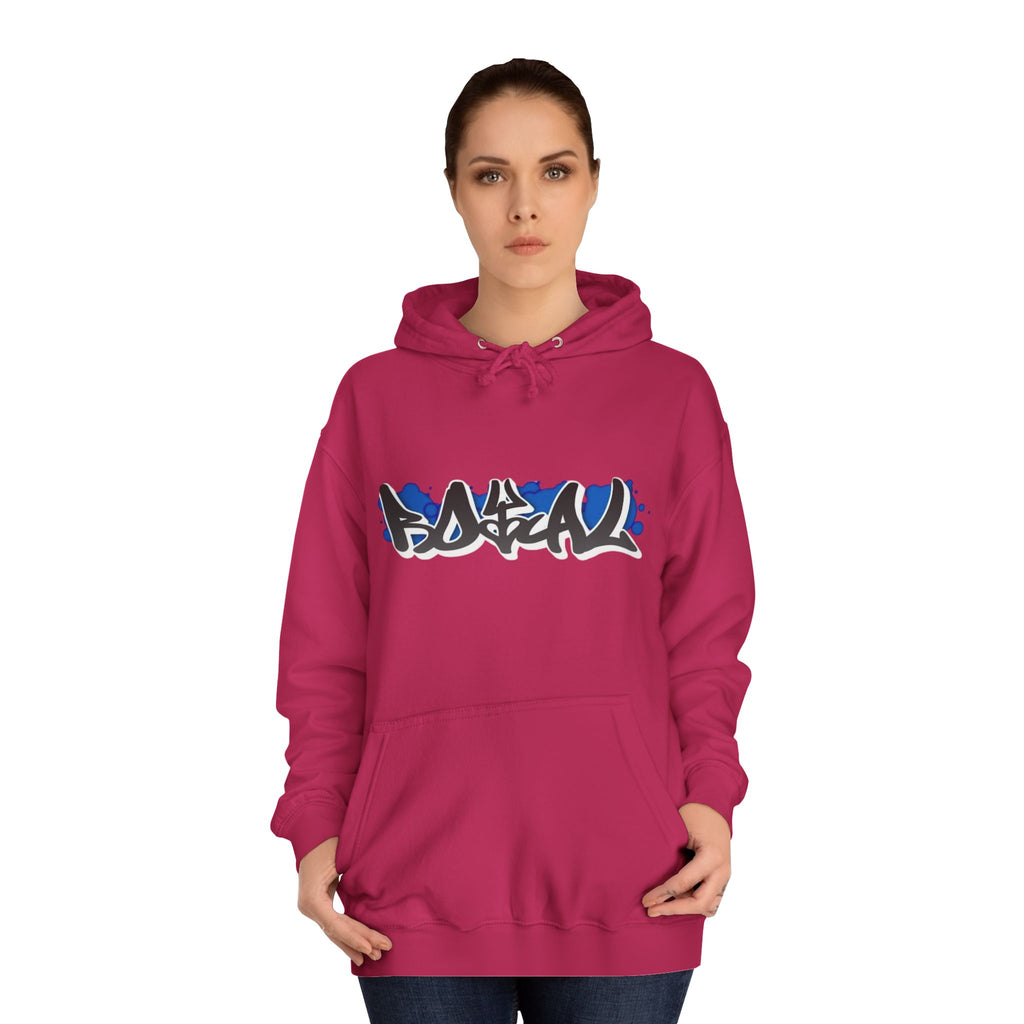 Graffiti Hoodie — Blue Graffiti Logo Pullover