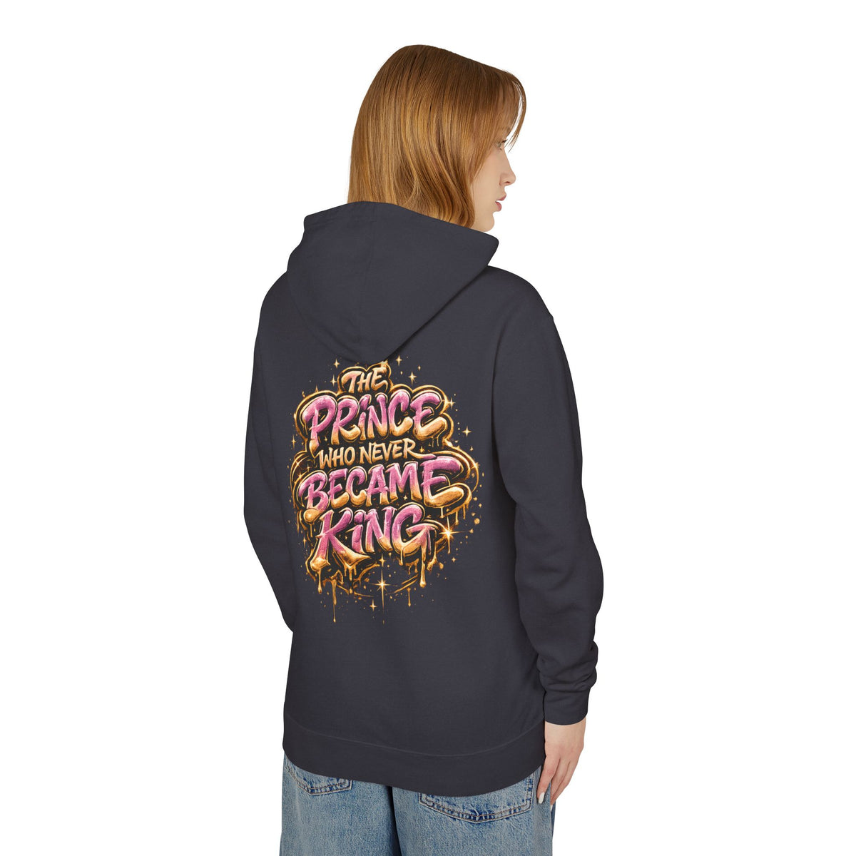 Prince Who Never Became King Hoodie — Graphic Crown Portrait Streetwear