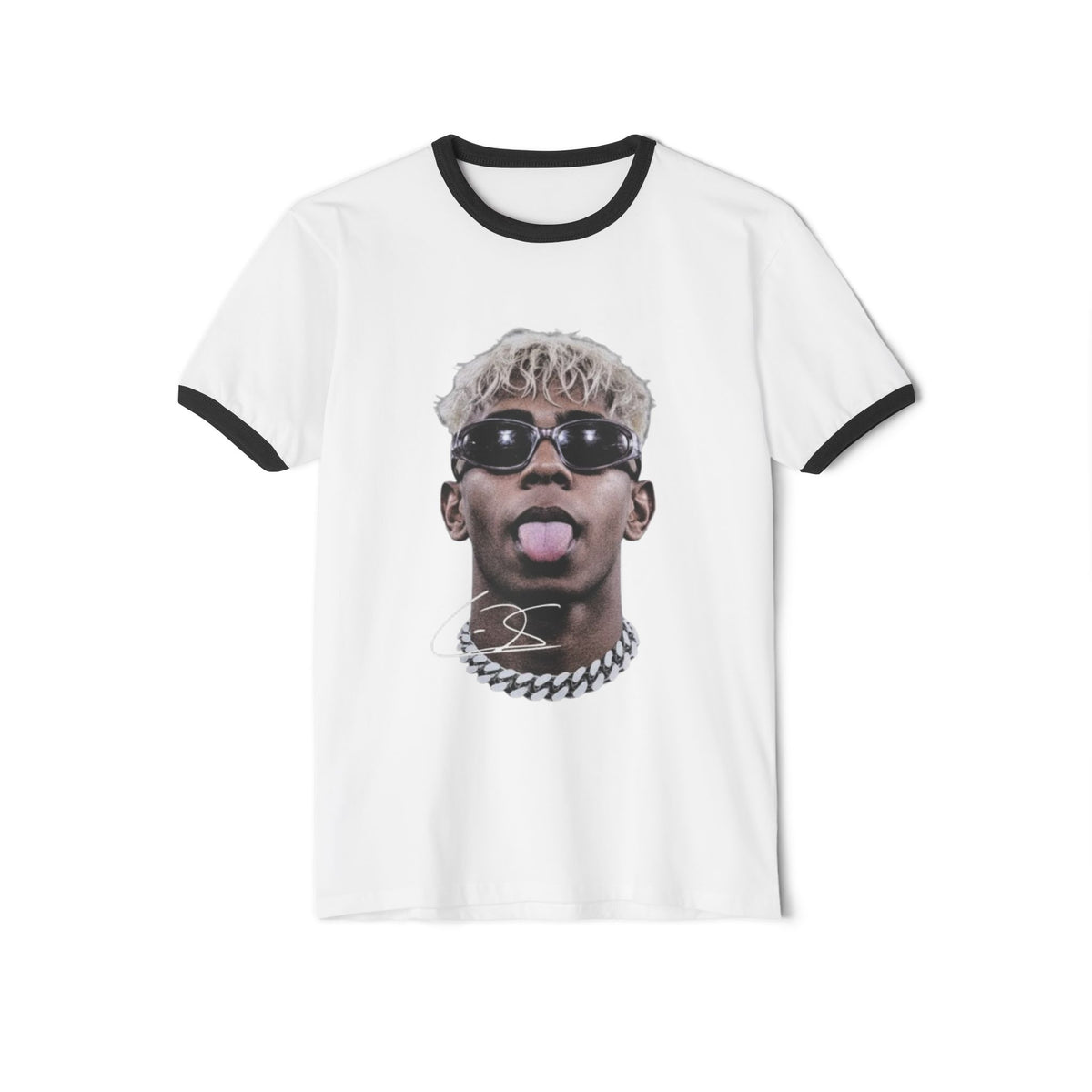 Lamine Yamal Graphic Ringer T-Shirt — Retro Portrait Streetwear Tee
