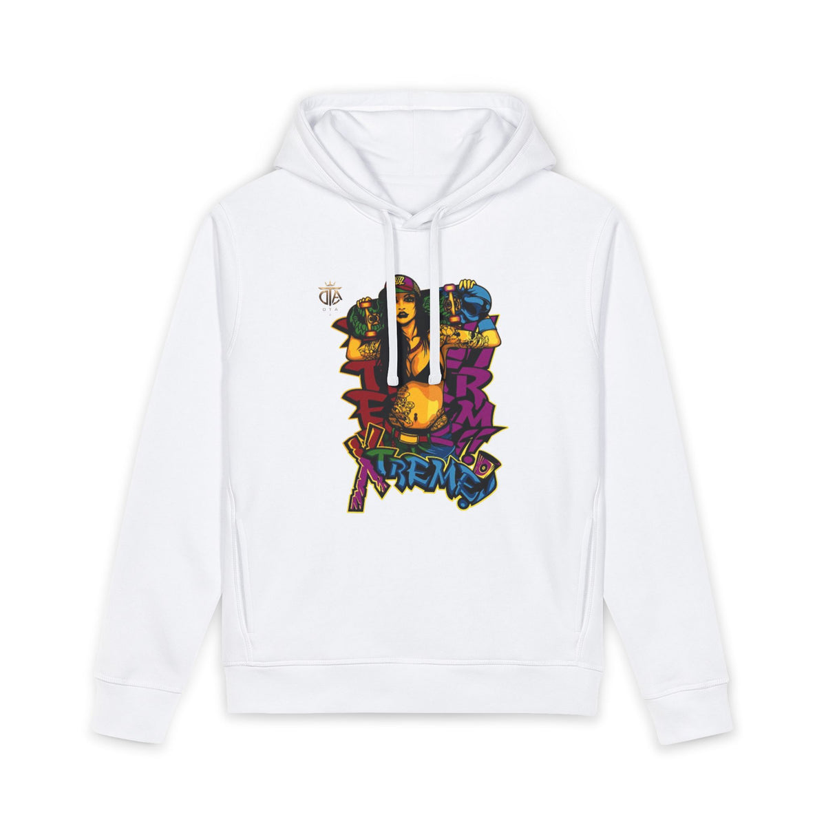 Skateboard Graffiti T-Shirt — Retro Street Art Girl Design