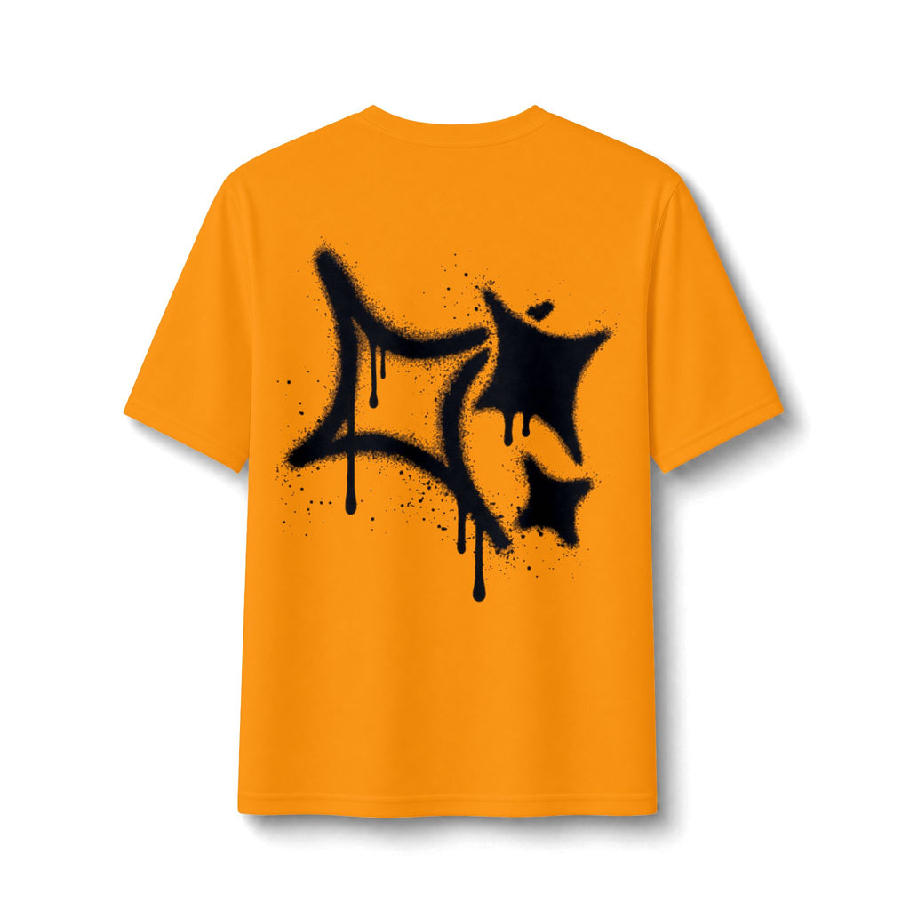 Graffiti Drip Performance Tee — Urban Streetwear Athletic Shirt