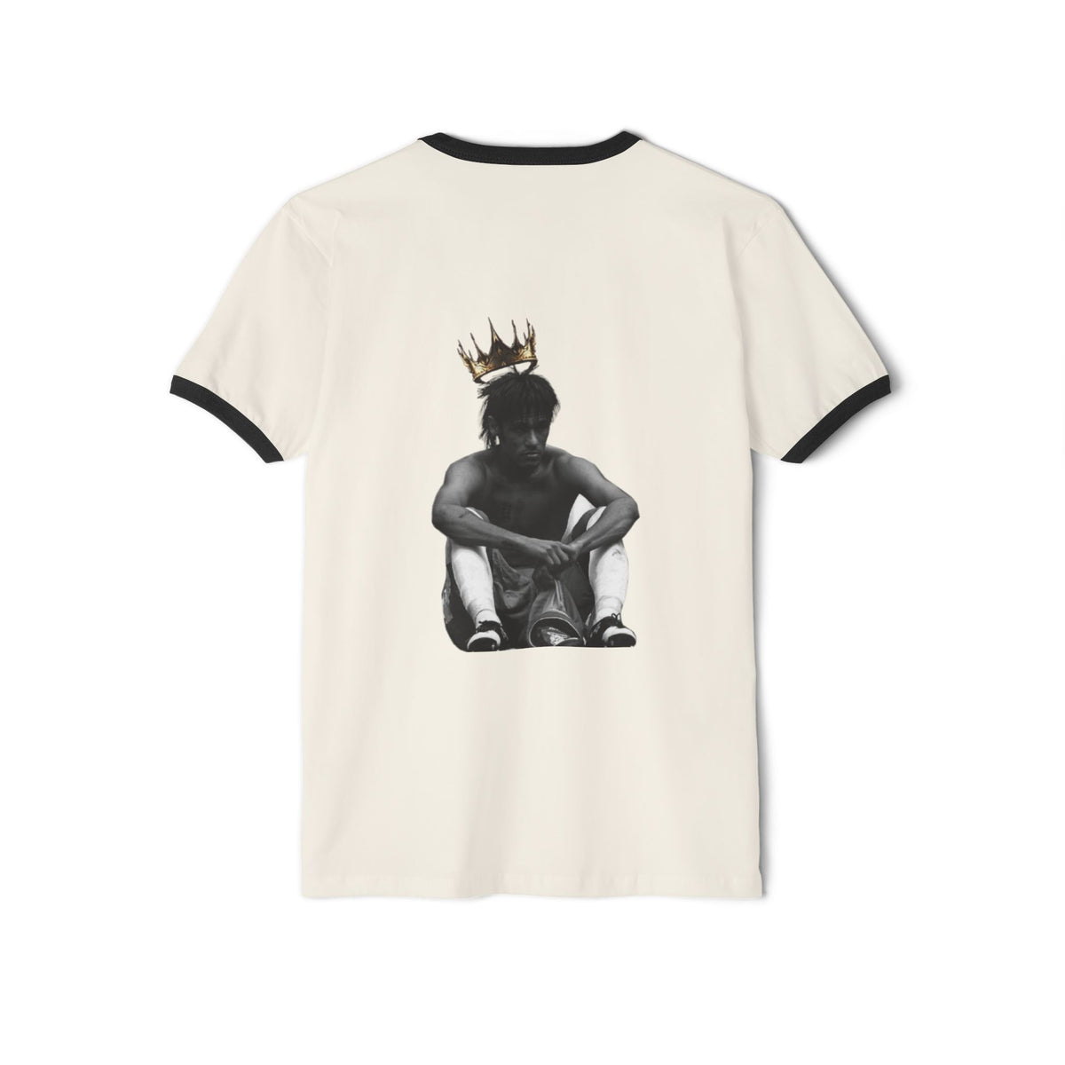 NEYMAR Ringer Tee — Crowned Portrait Graphic T-Shirt