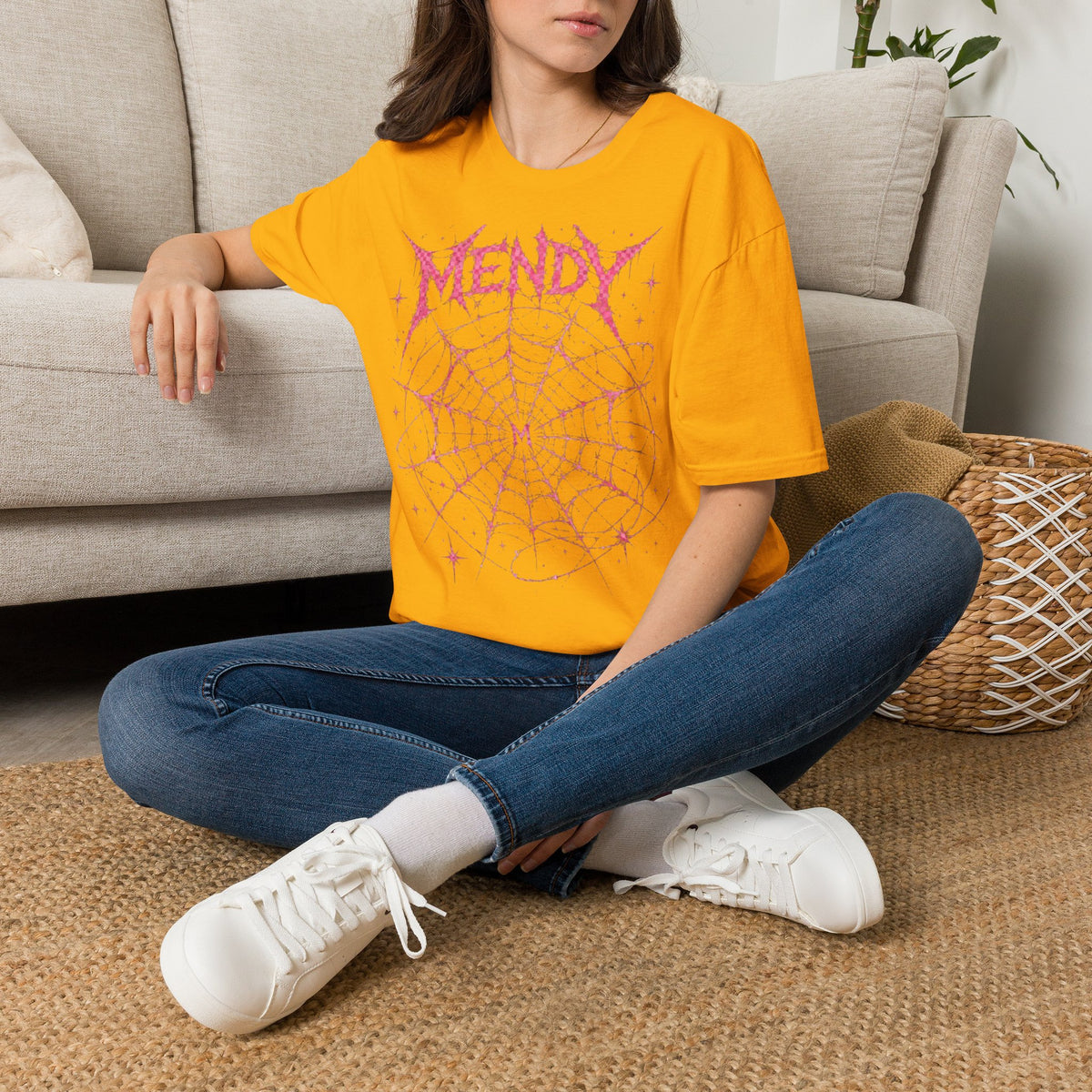 Spider Web T‑Shirt — 'spöckle?' Gothic Halloween Graphic Tee