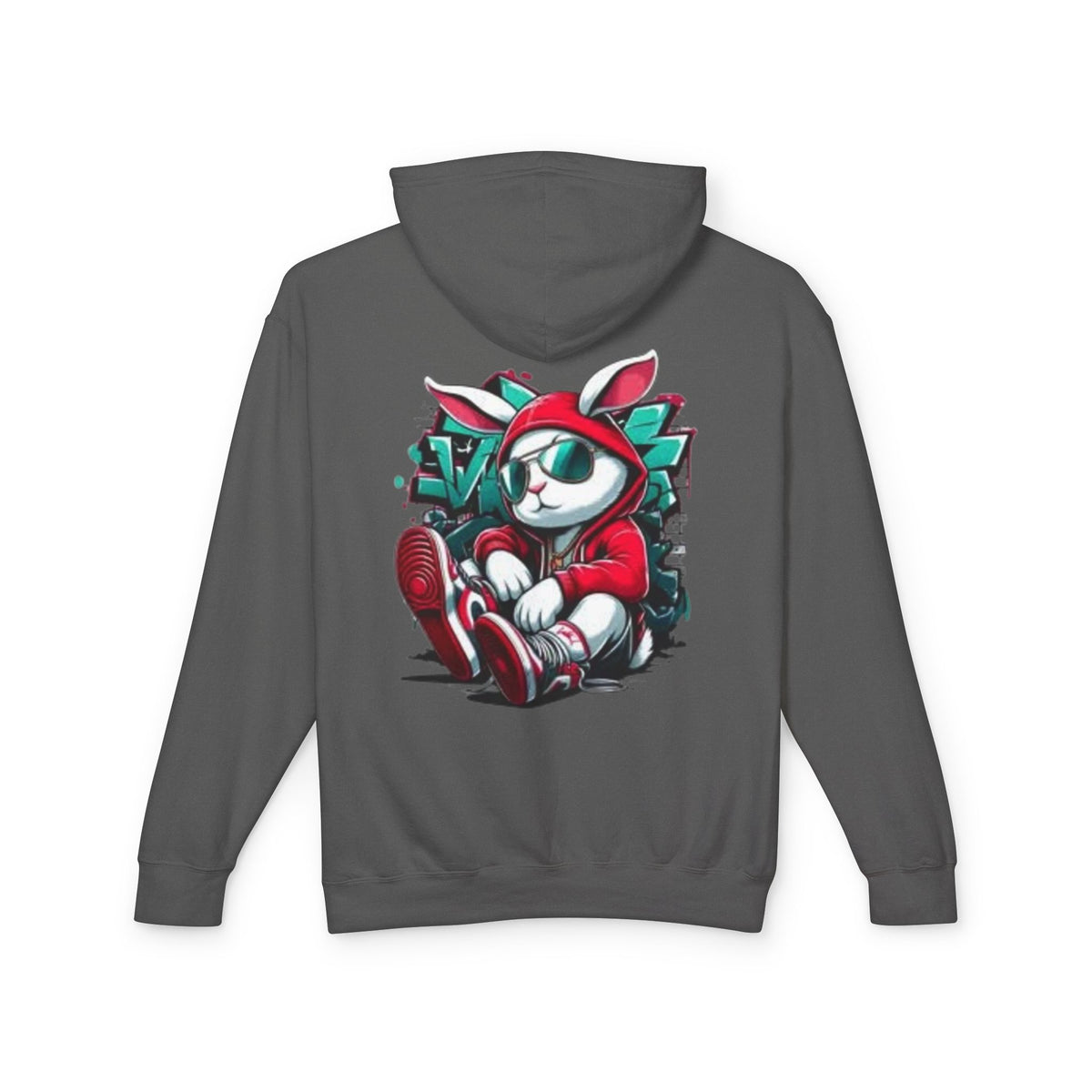 Street Bunny Graphic Hoodie — Cool Urban Bunny Pullover