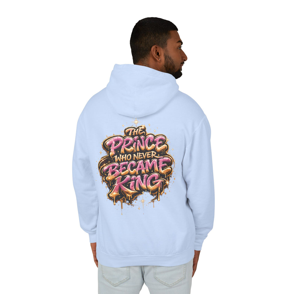 Prince Who Never Became King Hoodie — Graphic Crown Portrait Streetwear