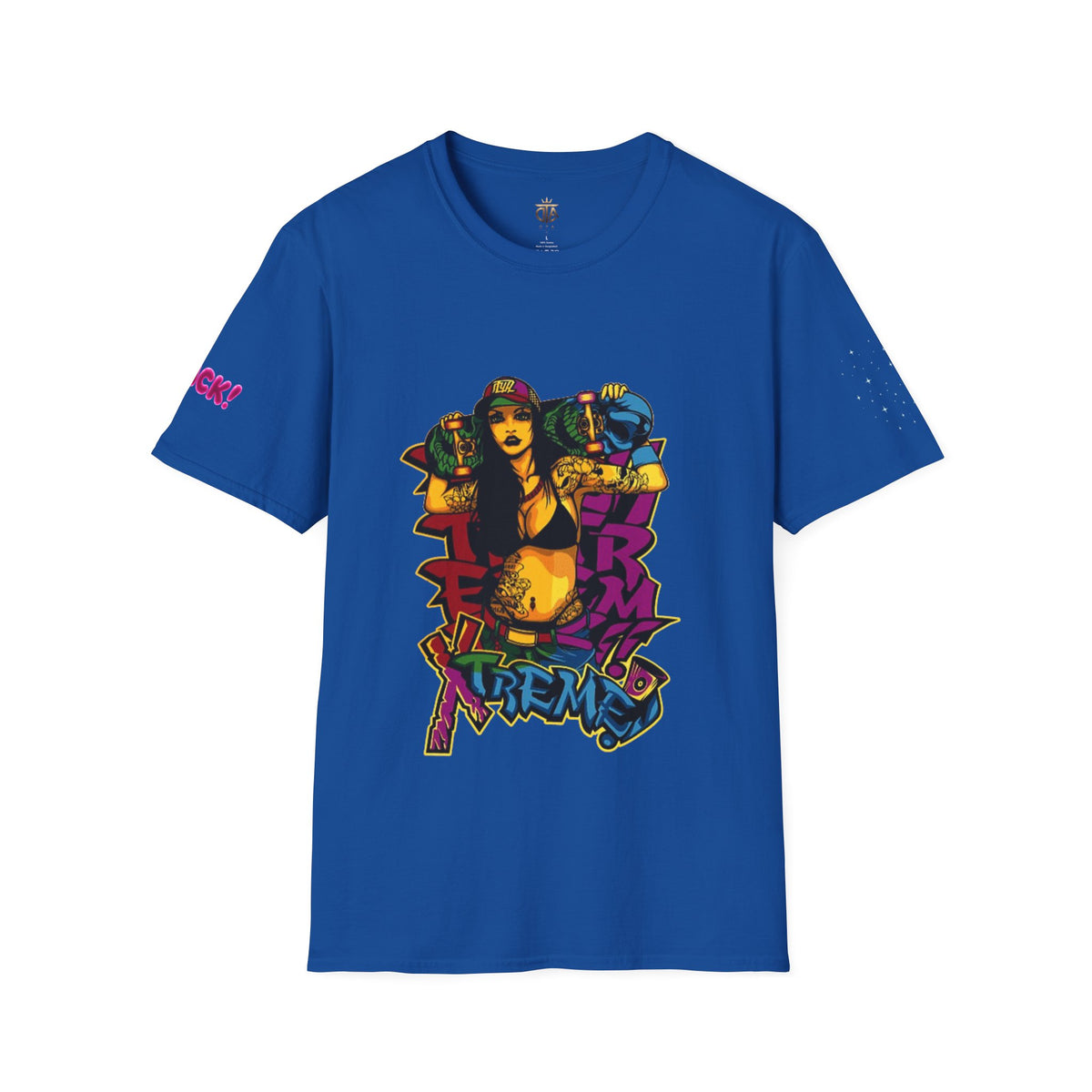 Graphic Tee — Retro Urban Girl Skateboard Street Art Design