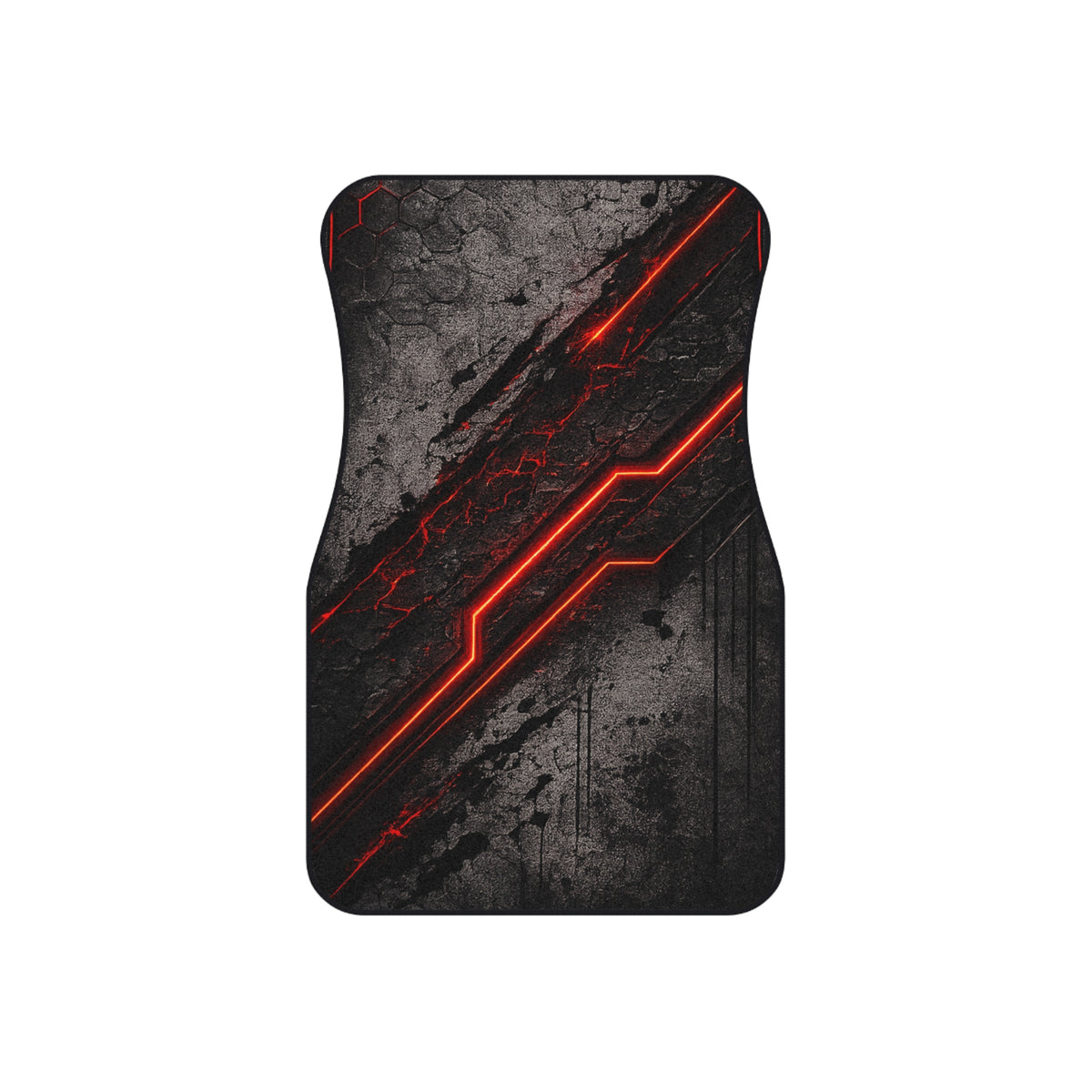 Red Neon Tech Car Mats (Set of 4)