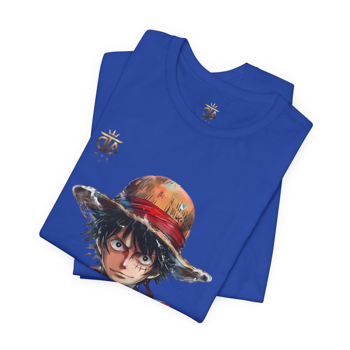 Luffy Watercolor Portrait T-Shirt — Anime Straw Hat Crew Tee