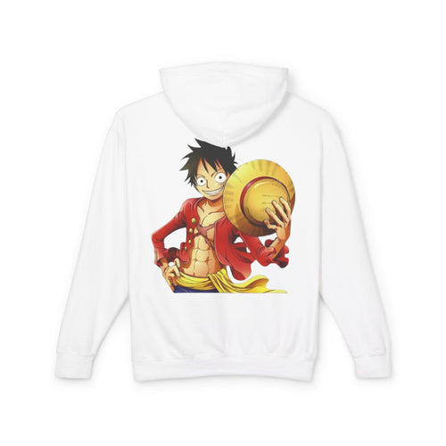 Anime Straw Hat Pirate Hoodie — Luffy Portrait Graphic Sweatshirt