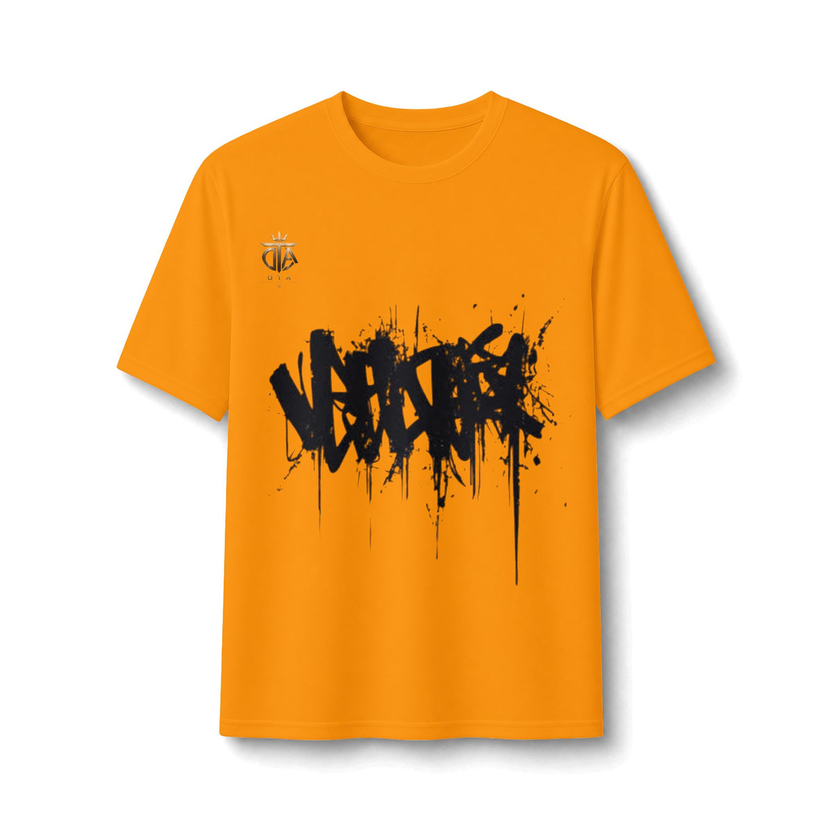 Graffiti Drip Performance Tee — Urban Streetwear Athletic Shirt