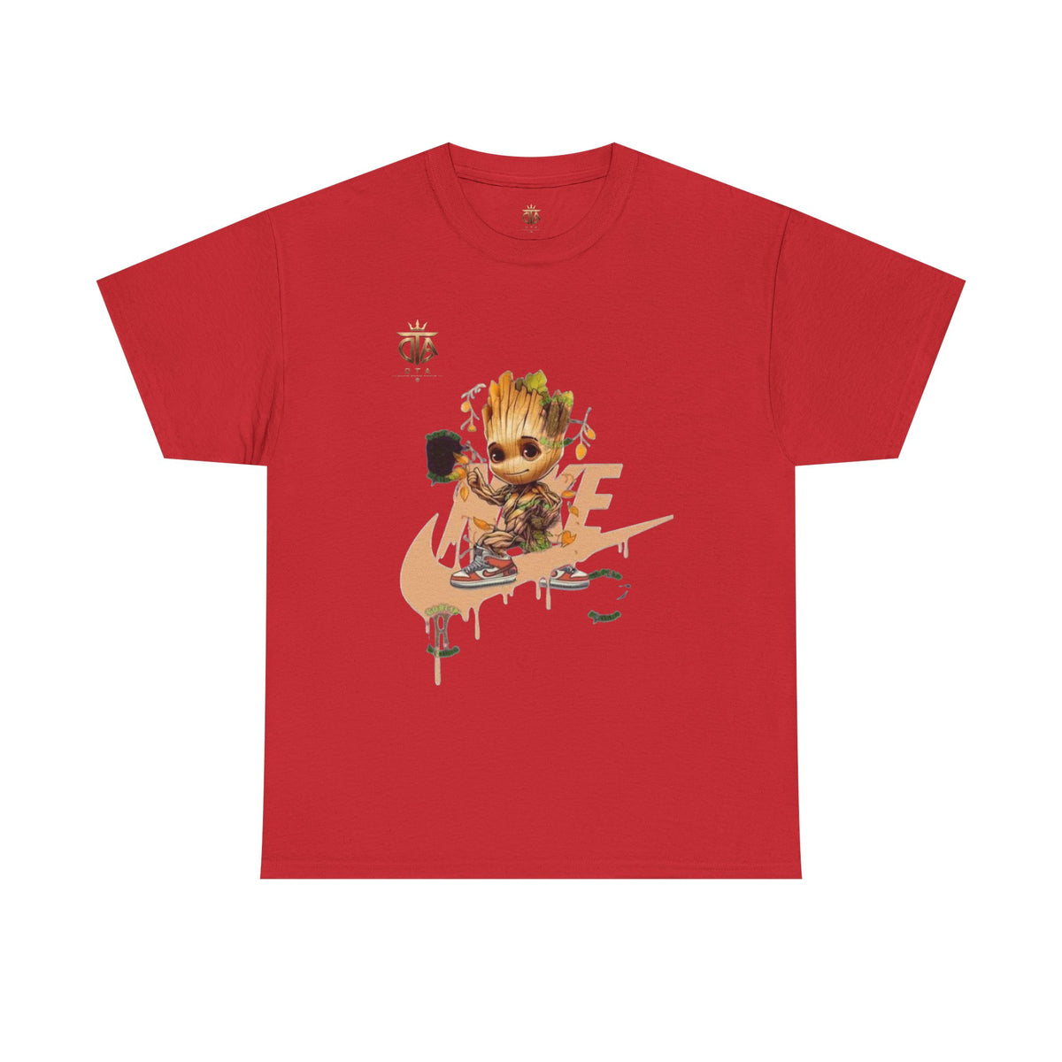 Baby Groot Skate Nike-Inspired Tee
