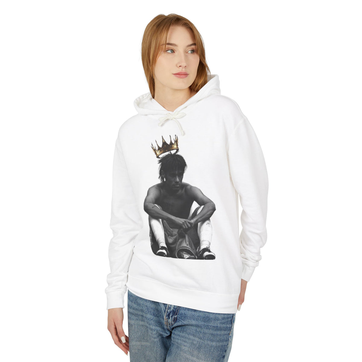 Prince Who Never Became King Hoodie — Graphic Crown Portrait Streetwear