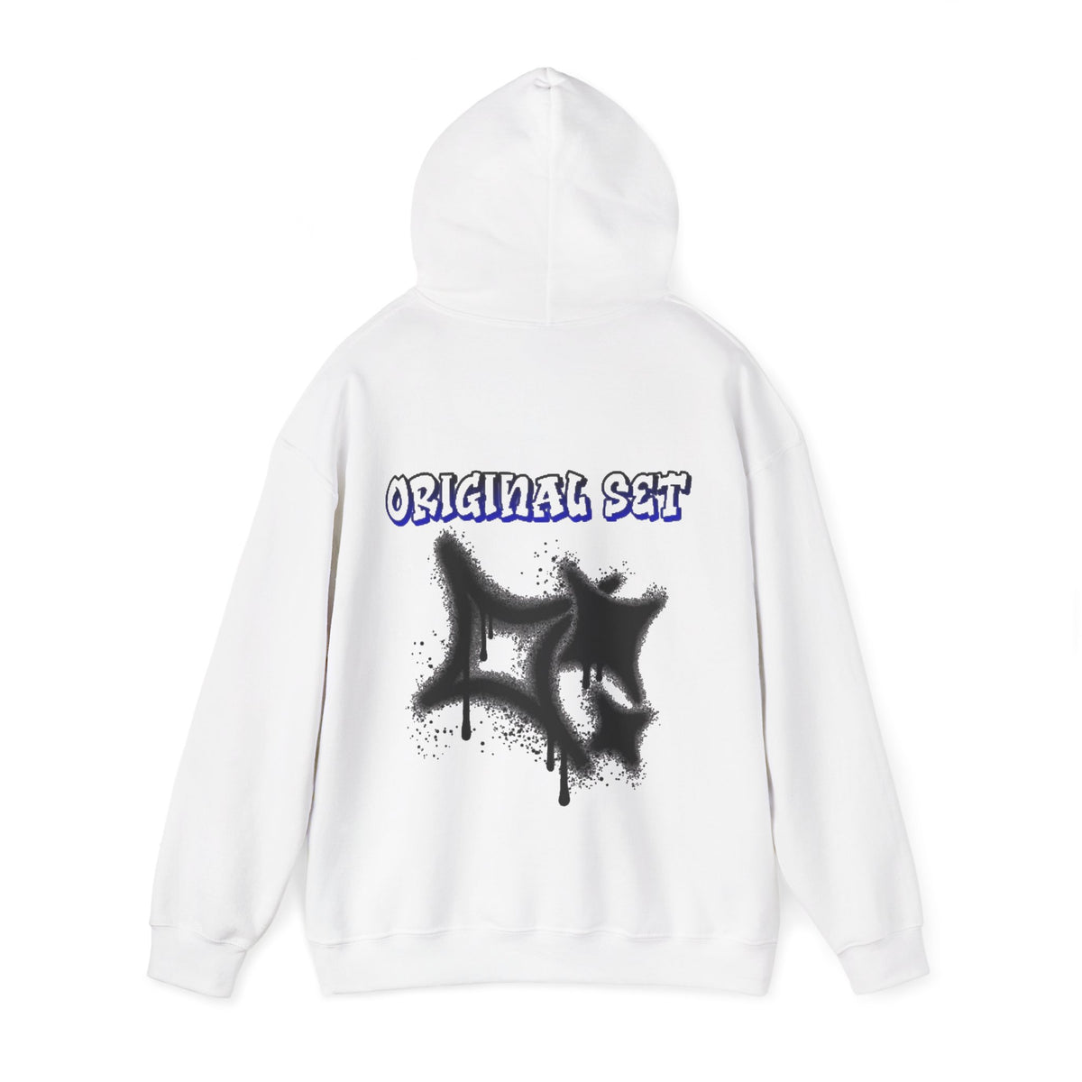 Graffiti Streetwear Hoodie – 'Originals Skt' Drip Spray Paint Design