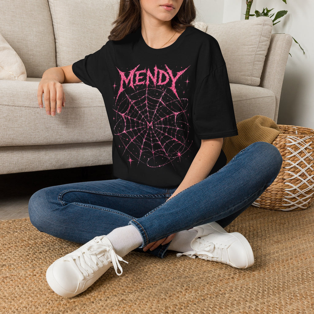 Spider Web T‑Shirt — 'spöckle?' Gothic Halloween Graphic Tee