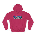 Graffiti Hoodie — Blue Graffiti Logo Pullover