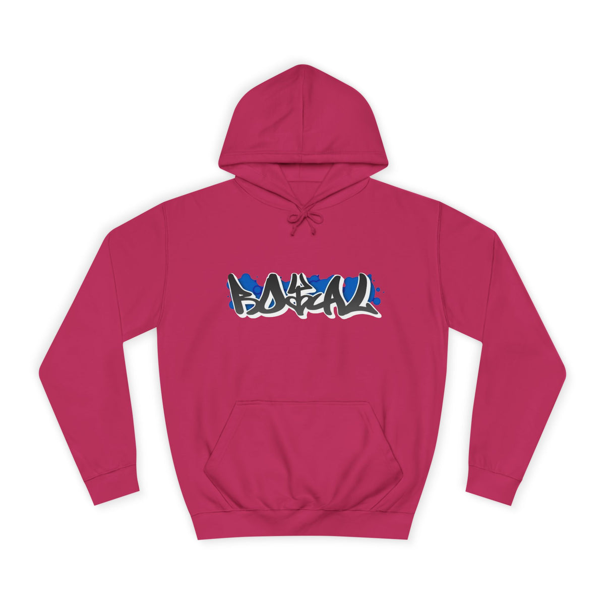 Graffiti Hoodie — Blue Graffiti Logo Pullover