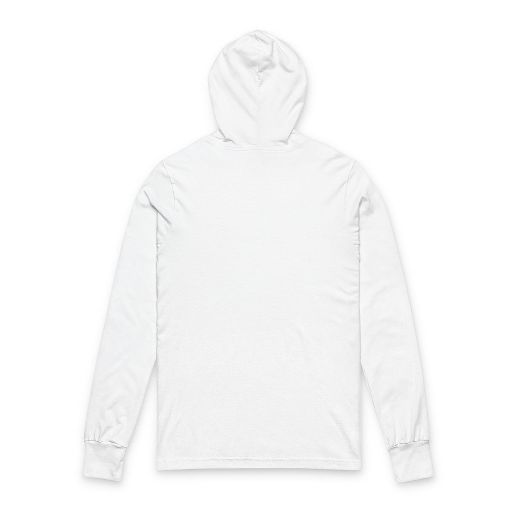 Wholeness Hustle Long Sleeve Hoodie Tee — "Less Coffee, More Hustle" Print
