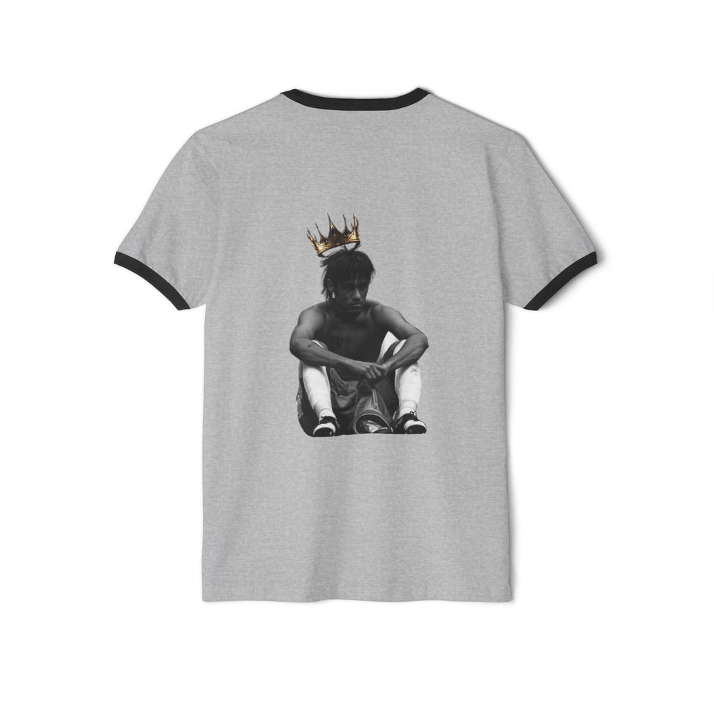 NEYMAR Ringer Tee — Crowned Portrait Graphic T-Shirt