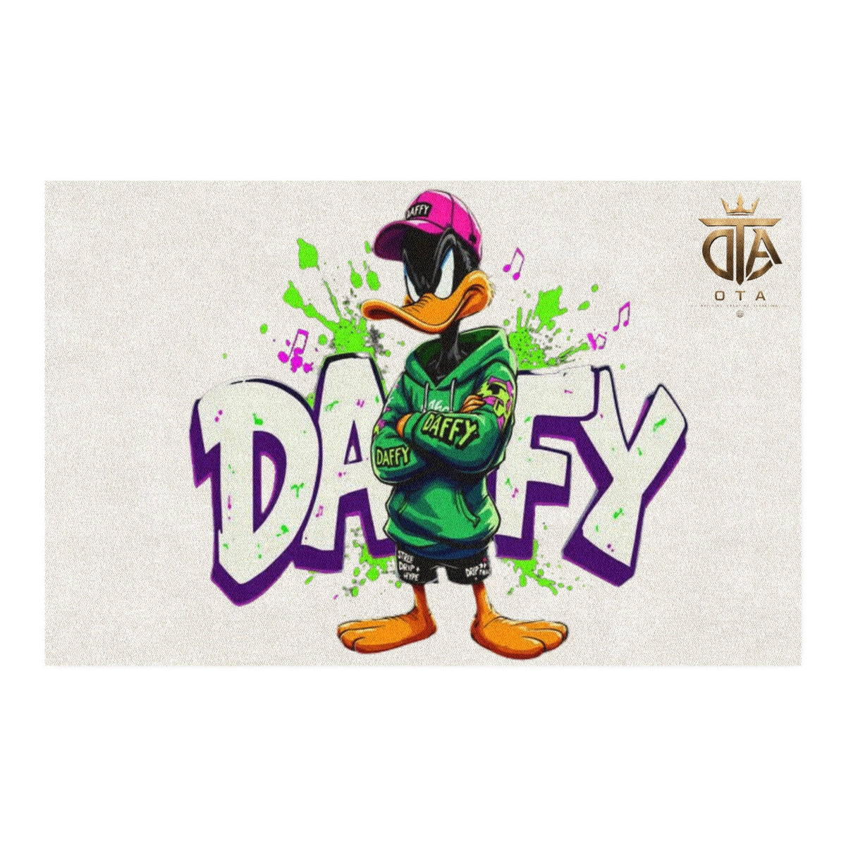 Rug — Urban 'Daffy' Cartoon Duck Graphic Floor Mat