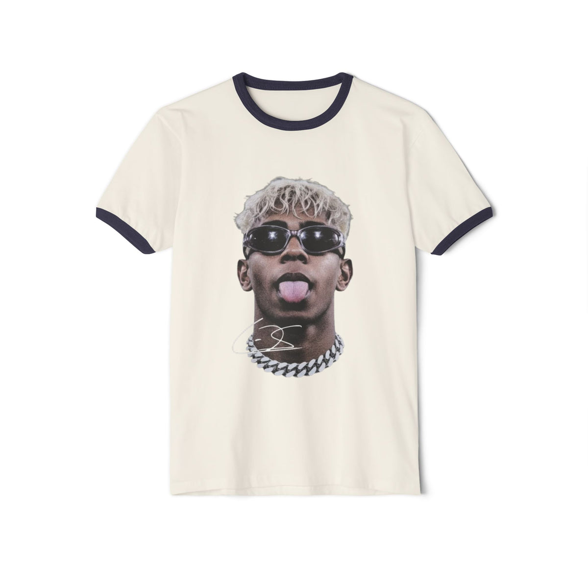 Lamine Yamal Graphic Ringer T-Shirt — Retro Portrait Streetwear Tee