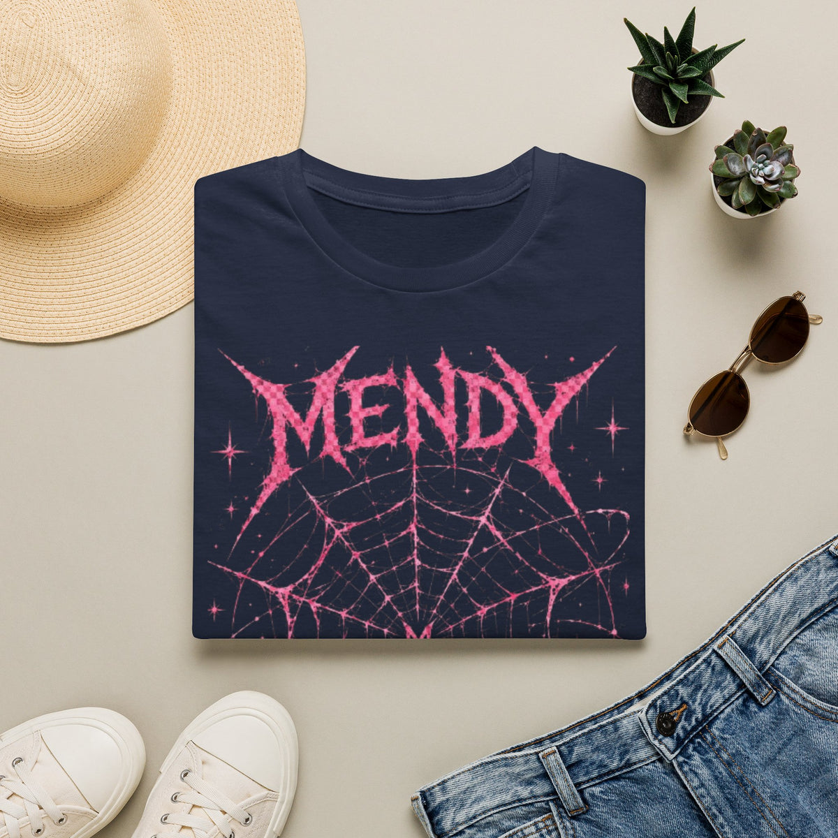 Spider Web T‑Shirt — 'spöckle?' Gothic Halloween Graphic Tee
