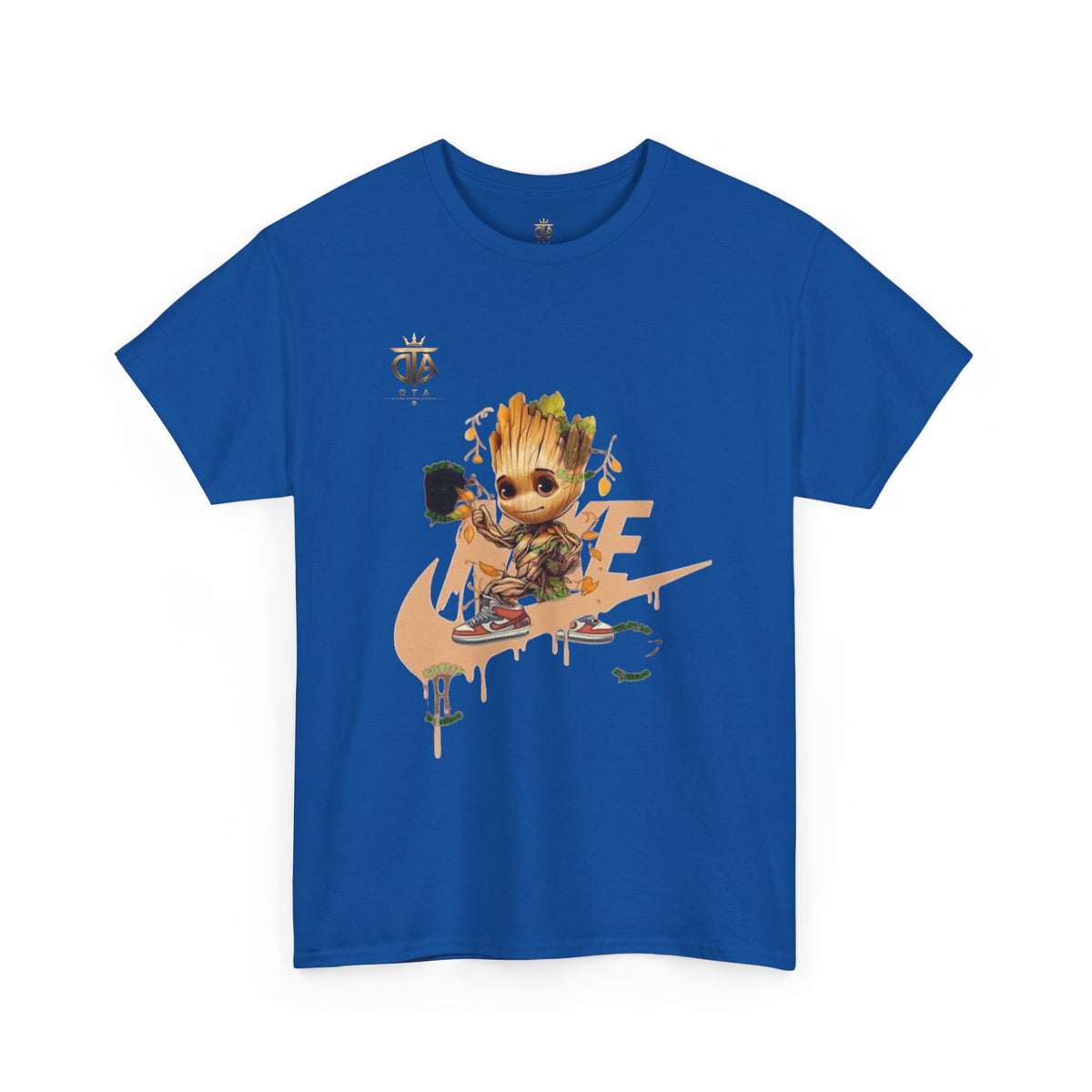 Baby Groot Skate Nike-Inspired Tee
