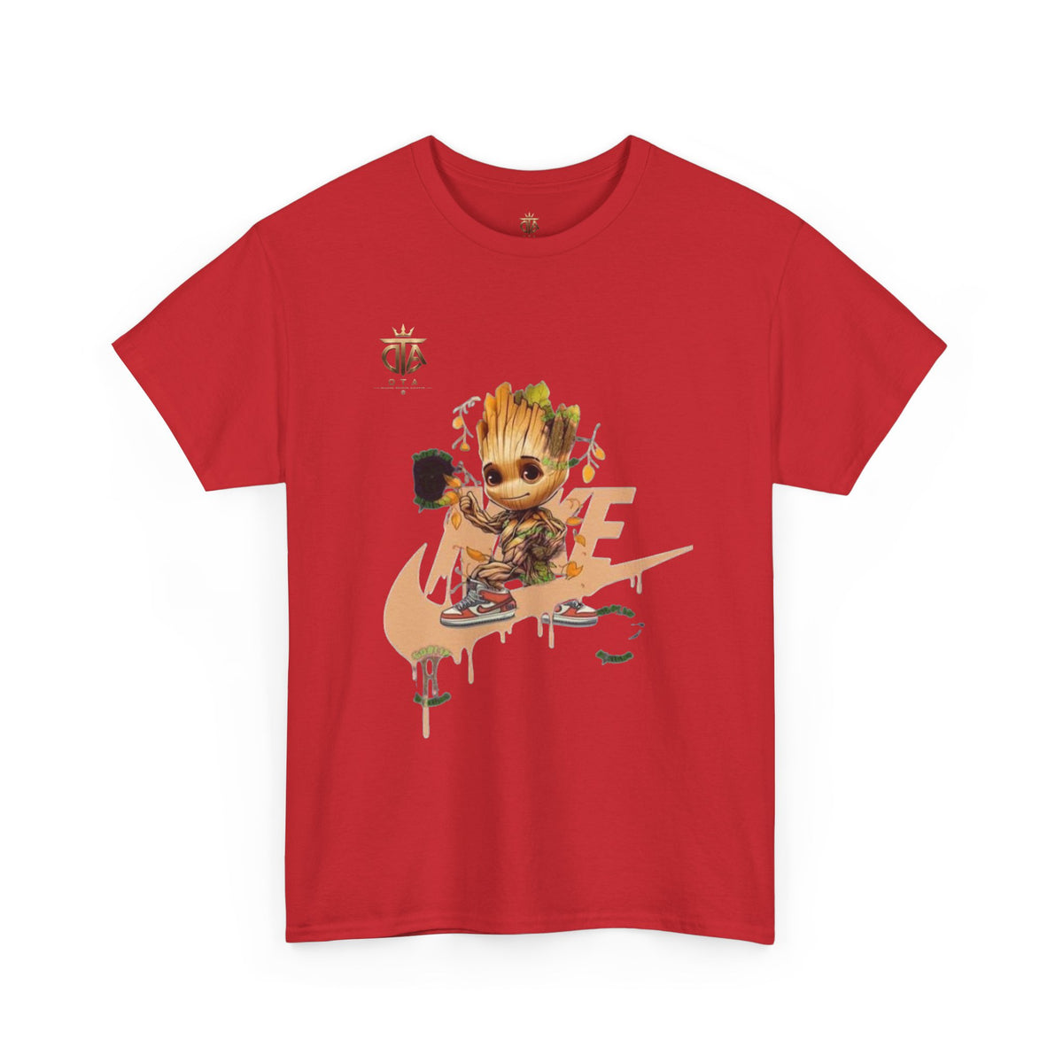 Baby Groot Skate Nike-Inspired Tee