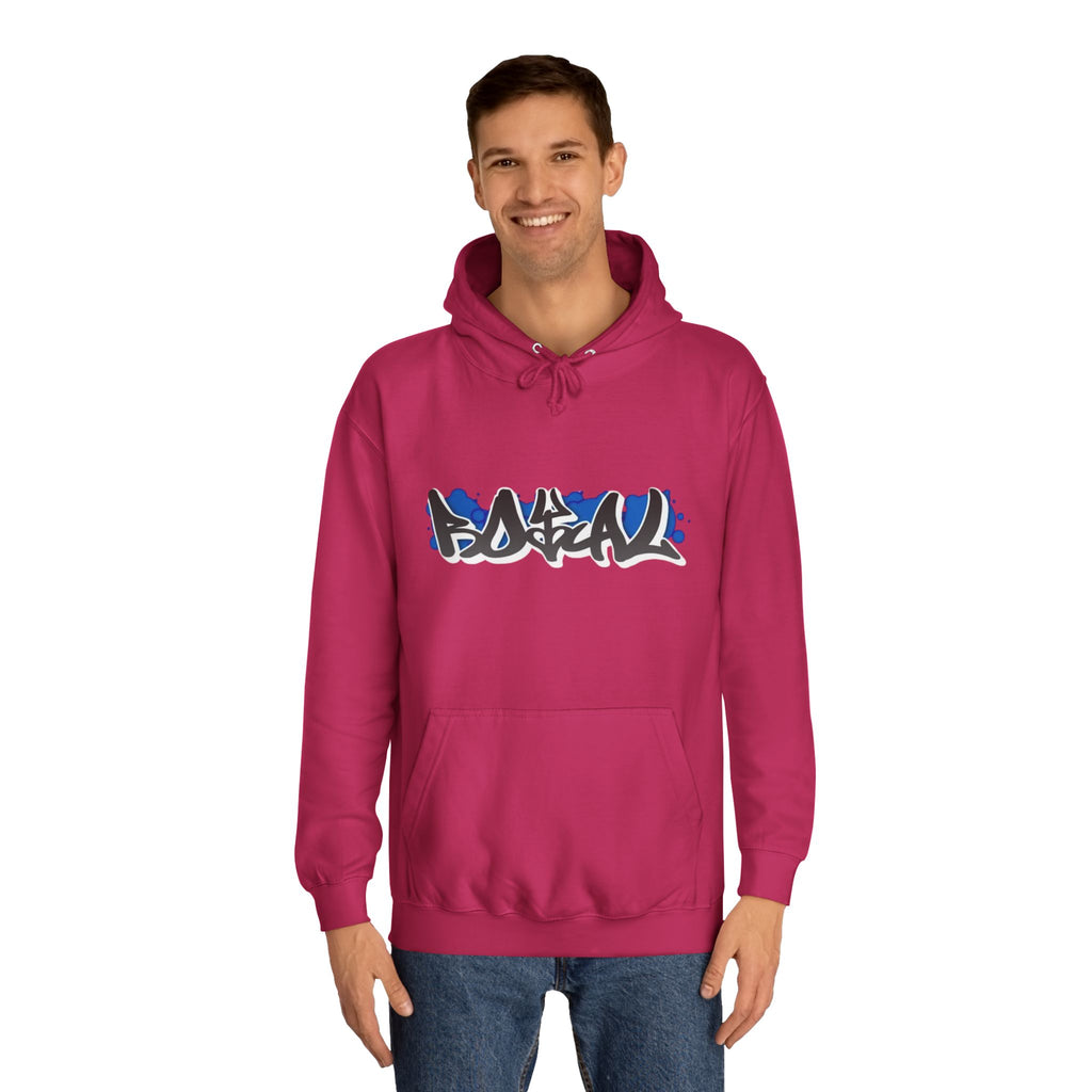 Graffiti Hoodie — Blue Graffiti Logo Pullover