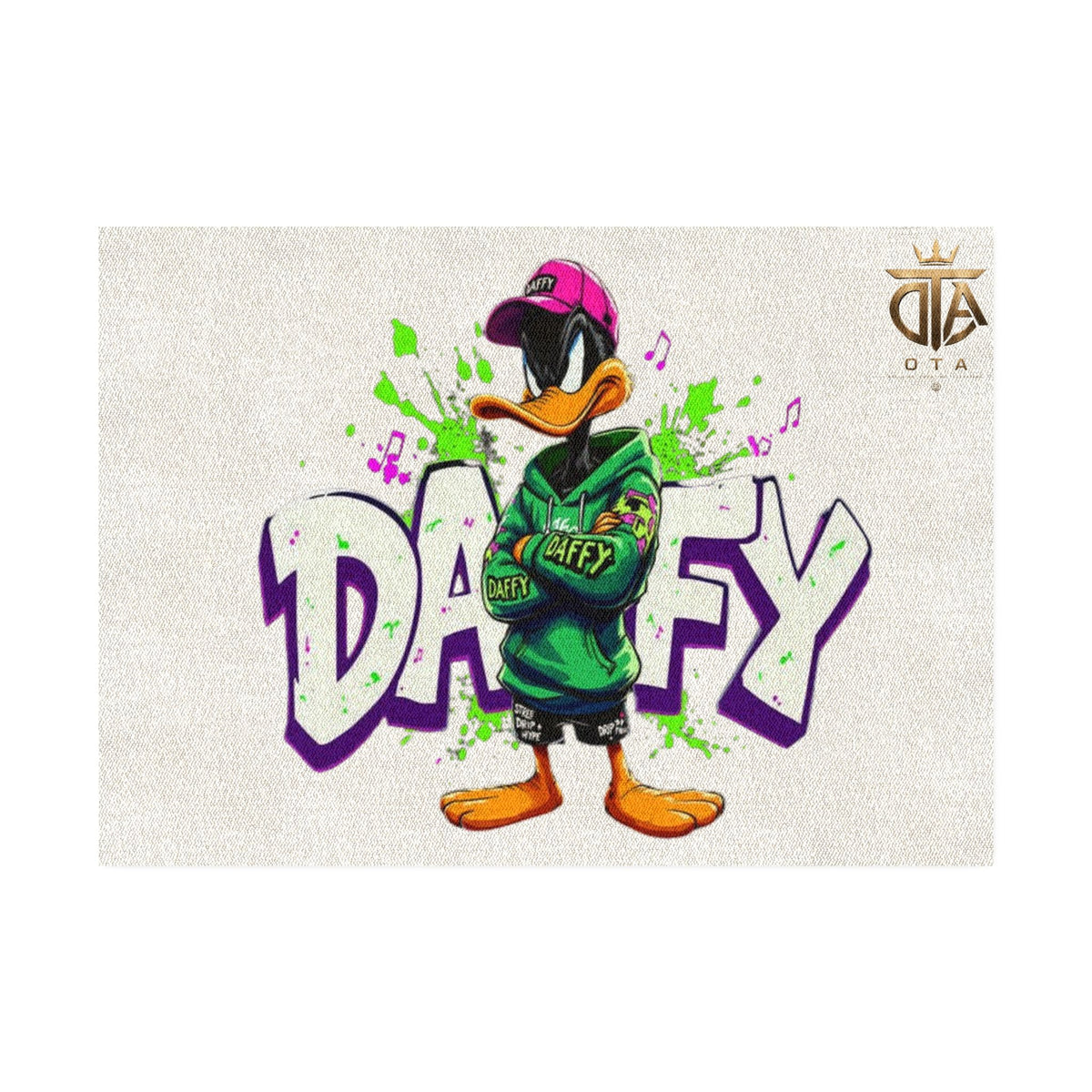 Rug — Urban 'Daffy' Cartoon Duck Graphic Floor Mat