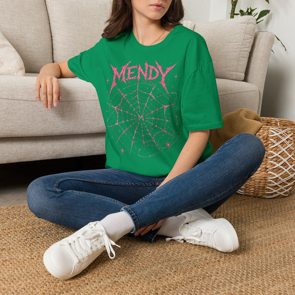 Spider Web T‑Shirt — 'spöckle?' Gothic Halloween Graphic Tee