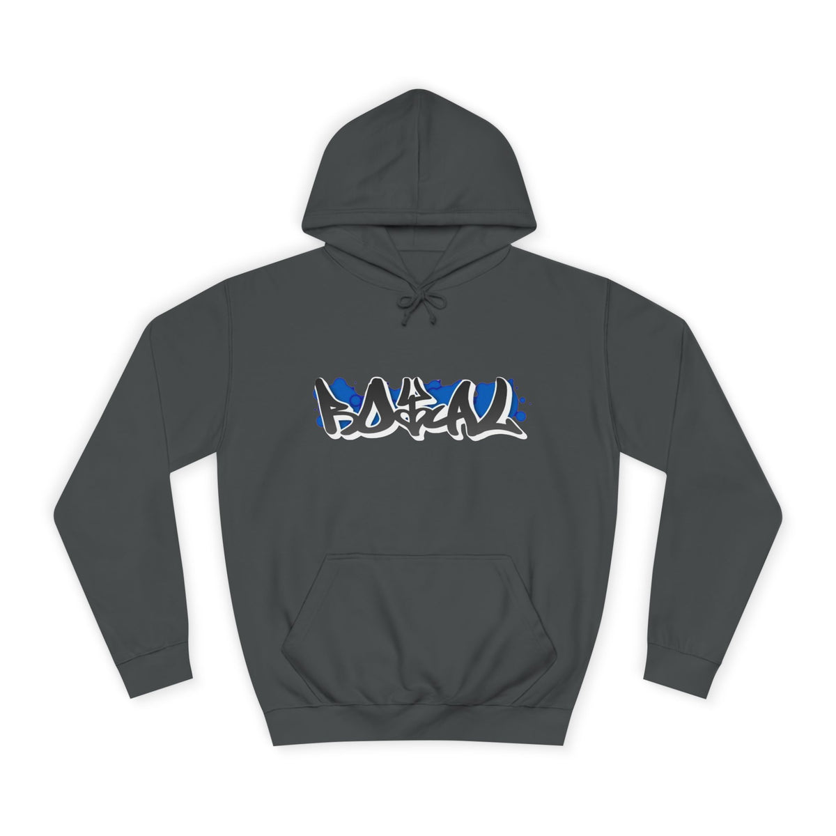 Graffiti Hoodie — Blue Graffiti Logo Pullover