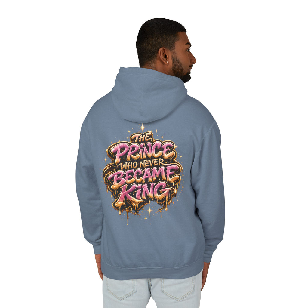 Prince Who Never Became King Hoodie — Graphic Crown Portrait Streetwear