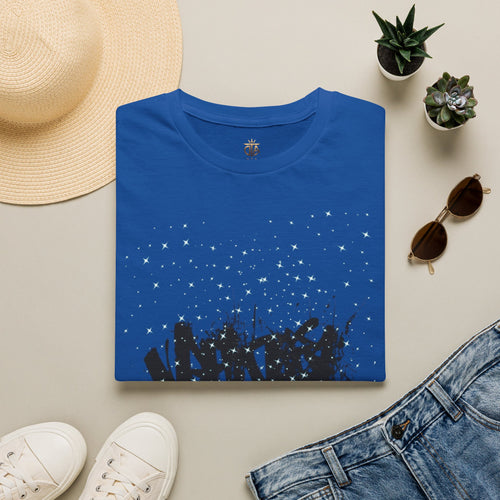 Abstract Urban Graffiti T-Shirt — Edgy Black Splatter Streetwear Tee