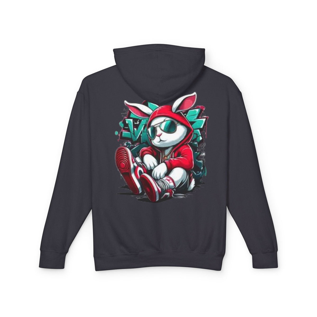 Street Bunny Graphic Hoodie — Cool Urban Bunny Pullover