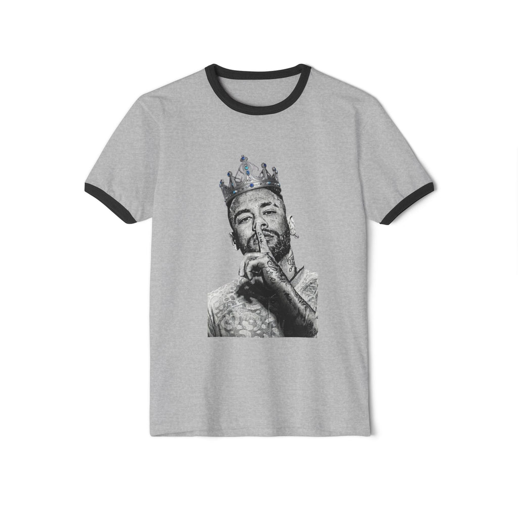 NEYMAR Ringer Tee — Crowned Portrait Graphic T-Shirt