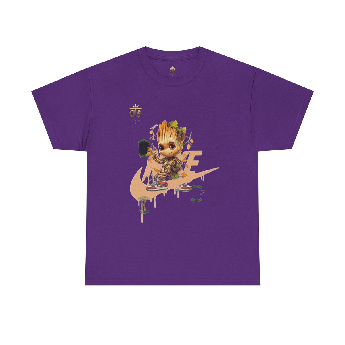 Baby Groot Skate Nike-Inspired Tee