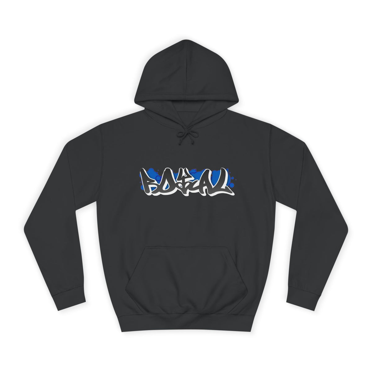 Graffiti Hoodie — Blue Graffiti Logo Pullover