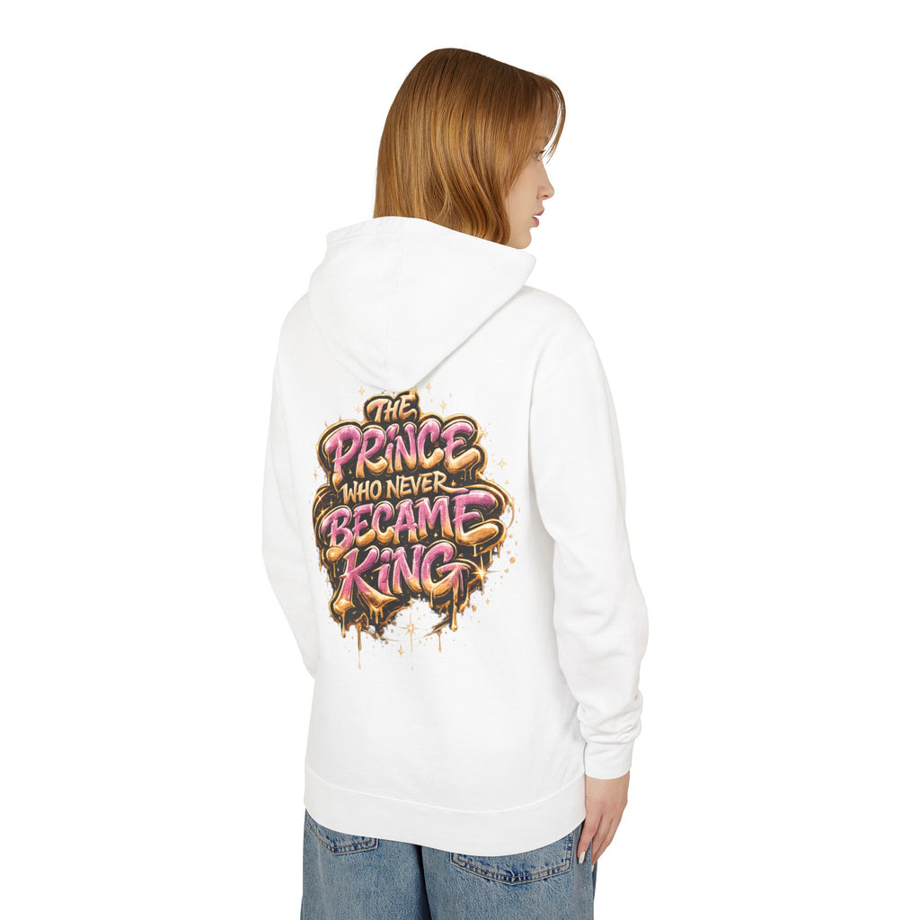 Prince Who Never Became King Hoodie — Graphic Crown Portrait Streetwear