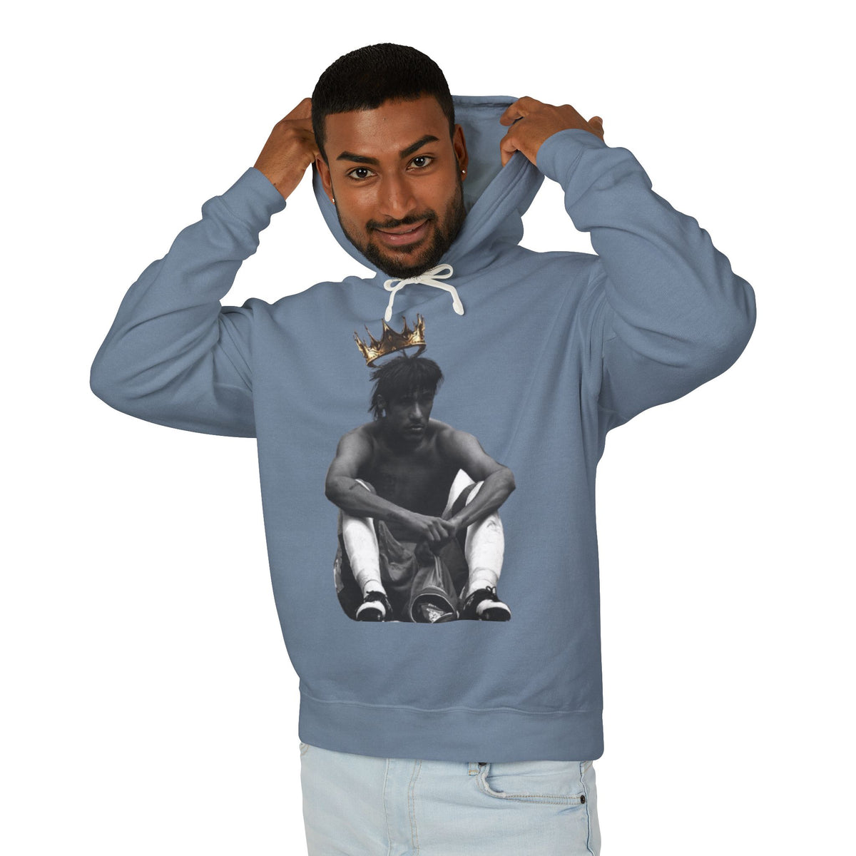 Prince Who Never Became King Hoodie — Graphic Crown Portrait Streetwear
