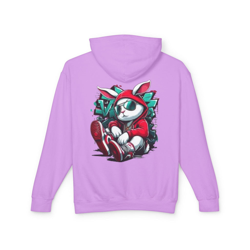 Street Bunny Graphic Hoodie — Cool Urban Bunny Pullover
