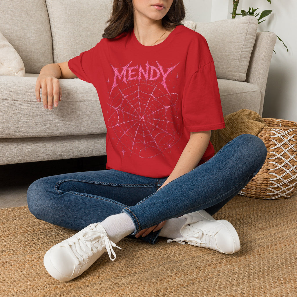 Spider Web T‑Shirt — 'spöckle?' Gothic Halloween Graphic Tee