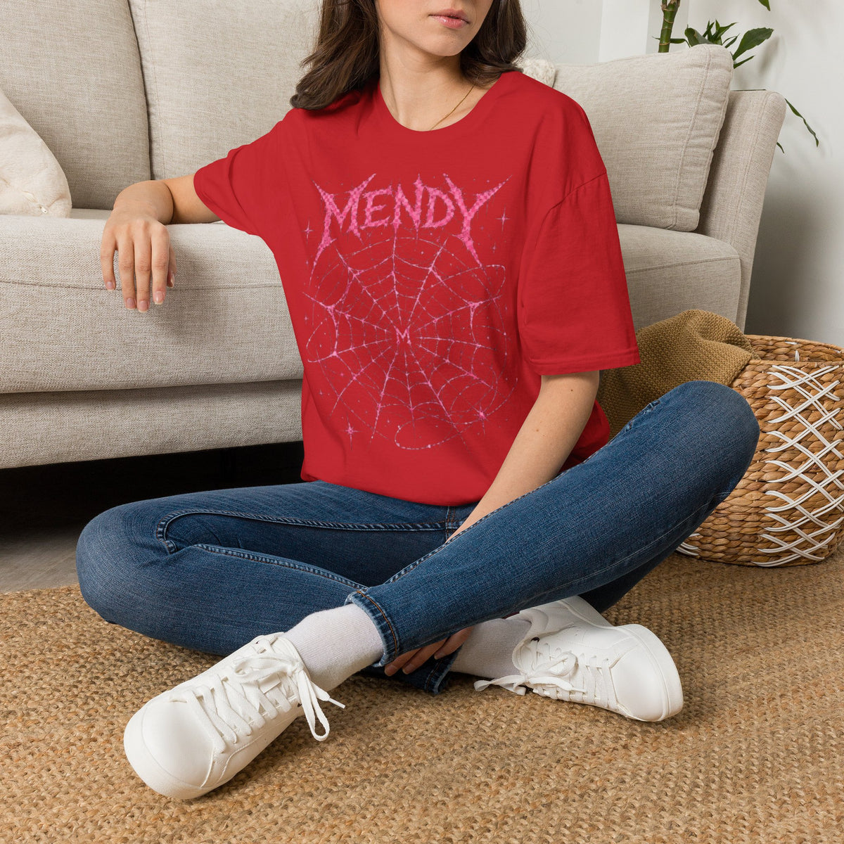 Spider Web T‑Shirt — 'spöckle?' Gothic Halloween Graphic Tee