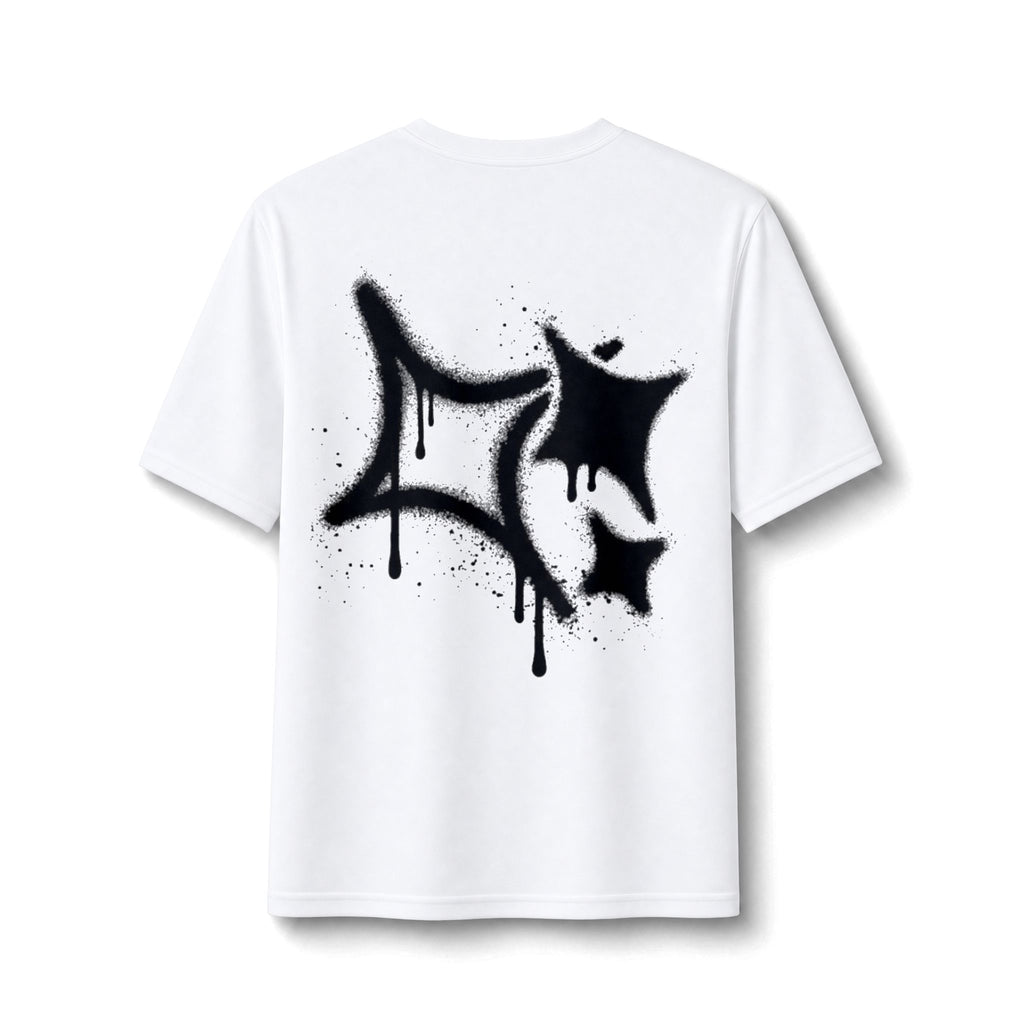 Graffiti Drip Performance Tee — Urban Streetwear Athletic Shirt