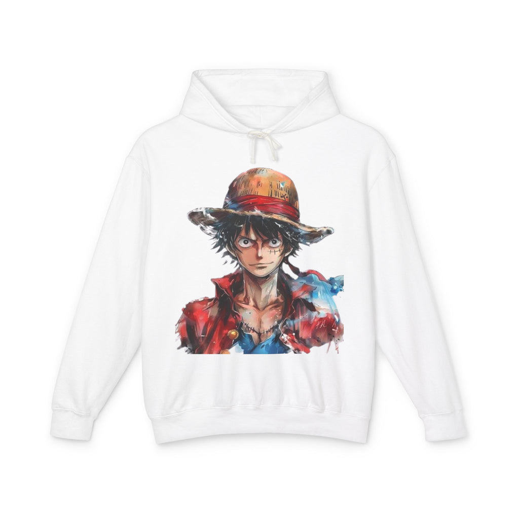 Anime Straw Hat Pirate Hoodie — Luffy Portrait Graphic Sweatshirt