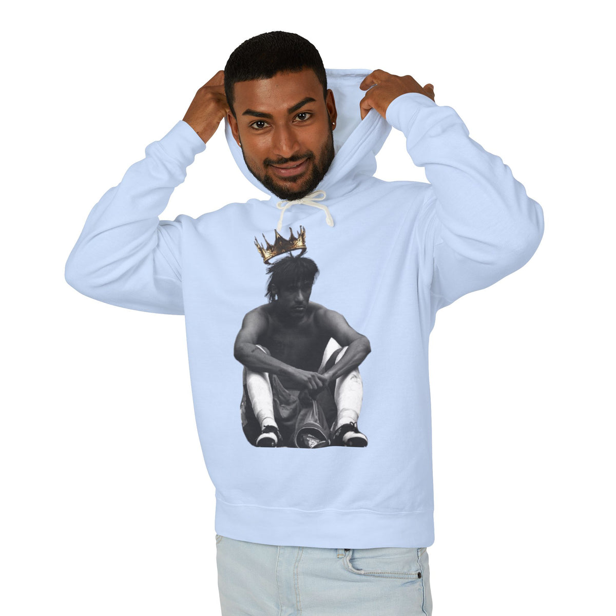 Prince Who Never Became King Hoodie — Graphic Crown Portrait Streetwear