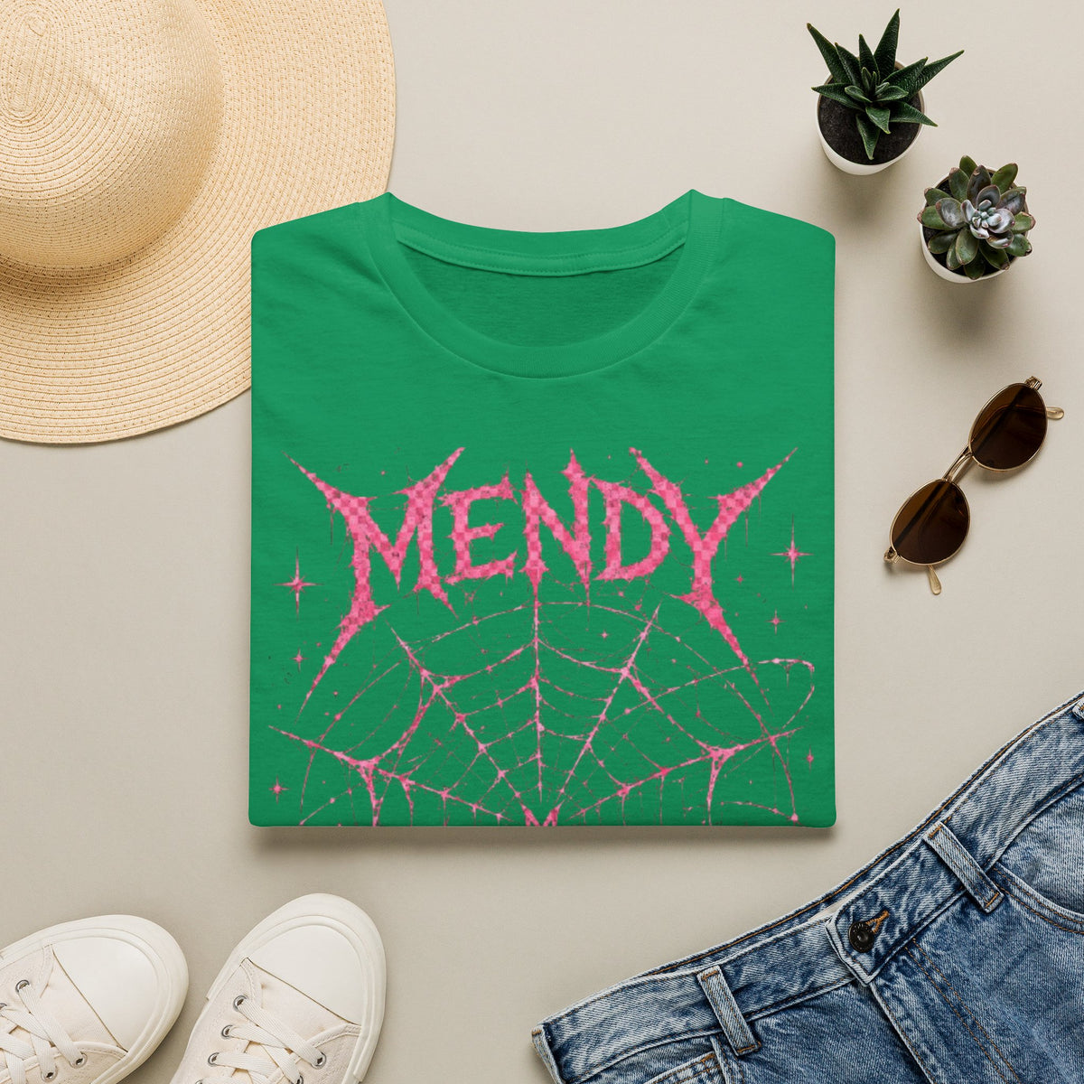 Spider Web T‑Shirt — 'spöckle?' Gothic Halloween Graphic Tee